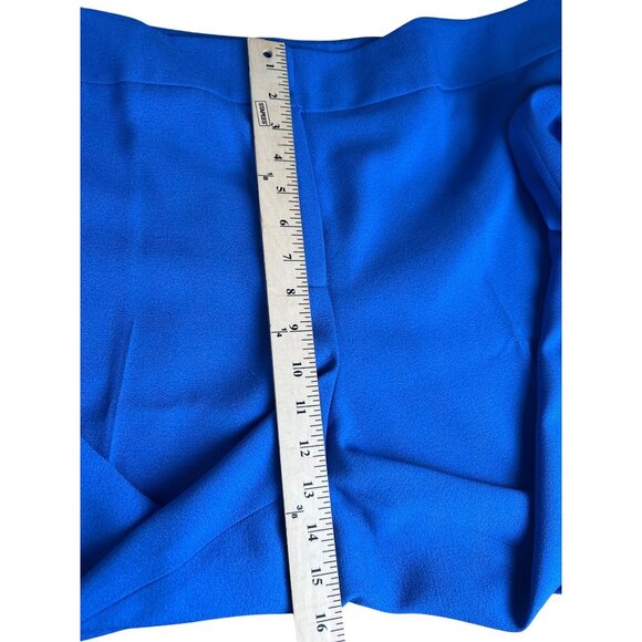 Kasper Womens Plus Size 24W Royal Blue Straight-Leg Pants - Picture 8 of 14